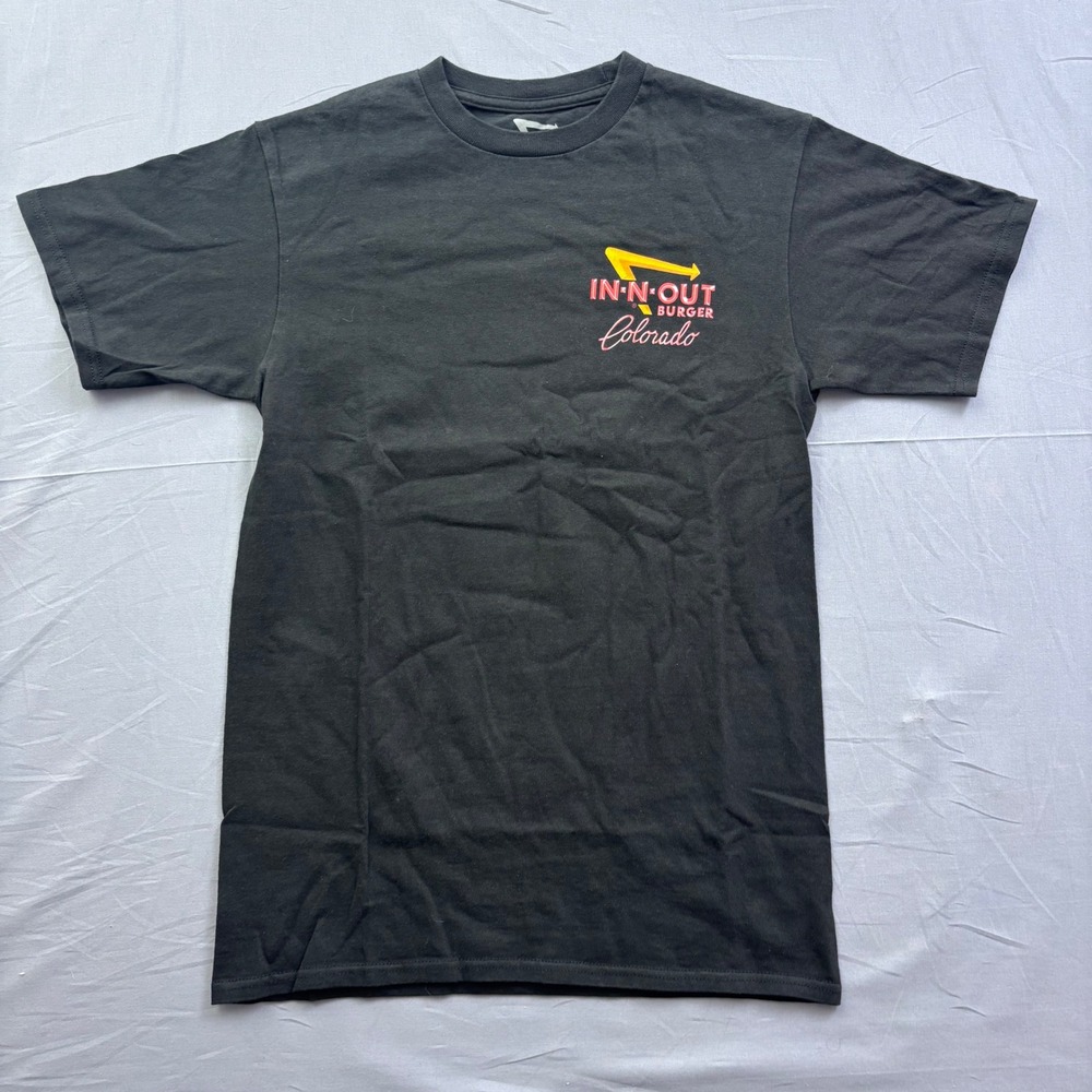 In-N-Out Burger Colorado‎ Graphic Tee Black Carl Bork Art Mens Small 2020